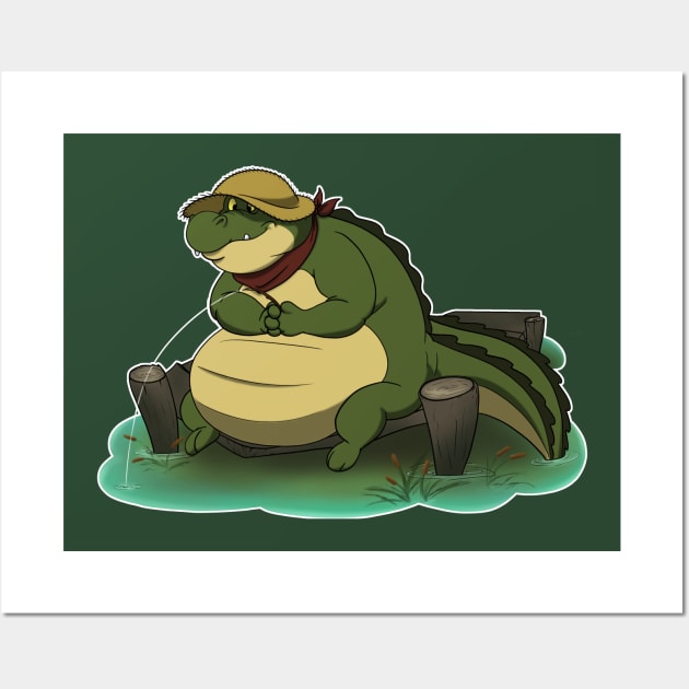 Bayou Gator 2 Wall Art by JoshStevensIllustration